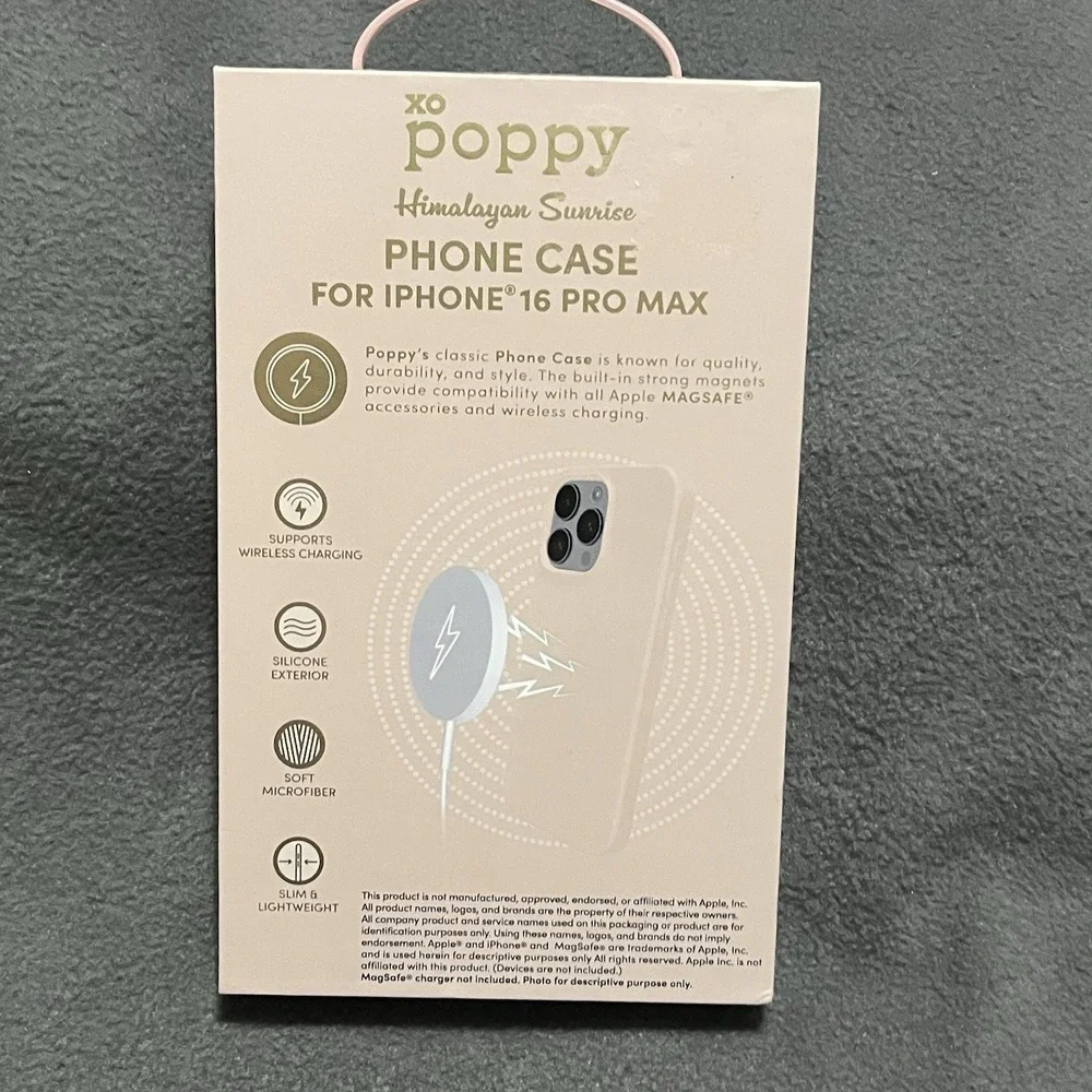 XO Poppy iPhone 16 Pro Max Himalayan Sunrise Beige‎ Magsafe Cellphone Case